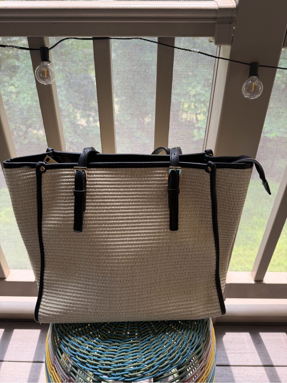 Women's DSW Straw Tote Bag